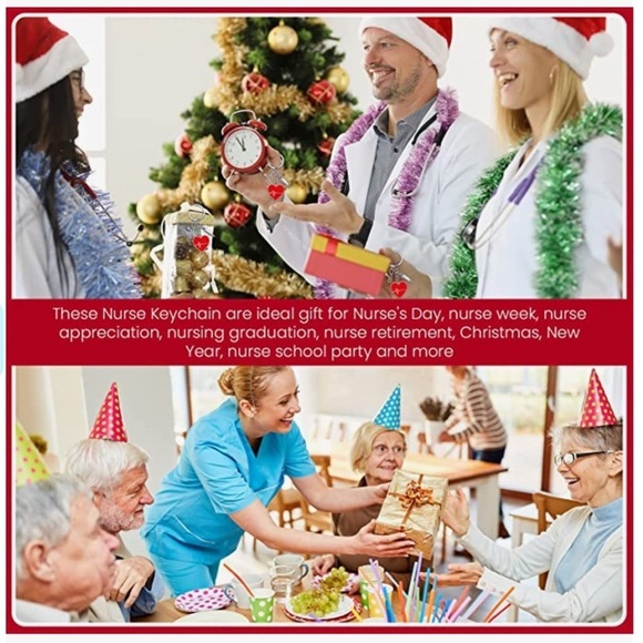 Nurse Keychain Gift Set 3 Pendants with Appreciation Thank You Card RN - Picture 4 of 16